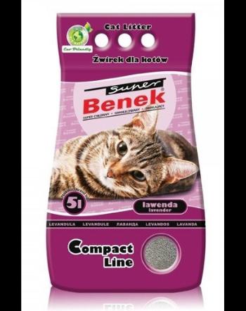 Benek Super Compact nisip pentru litiera, cu lavanda 10 L x 2 (20 l)