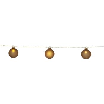 Decorațiune luminoasă aurie ø 6 cm  de  Crăciun Bliss – Star Trading