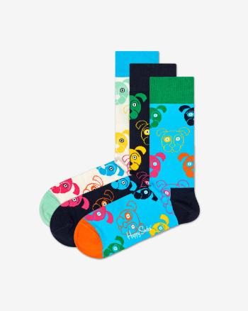 Happy Socks Dog Gift Box Set de 3 perechi de șosete Multicolor