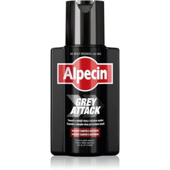 Alpecin Grey Attack sampon pe baza de cafeina împotriva părului gri pentru bărbați 200 ml