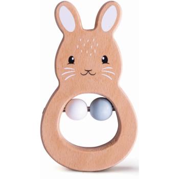 Bigjigs Toys Rattle Rabbit jucărie zornăitoare din lemn