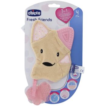 Chicco Fresh Friends Teething Cuddly Toy jucărie de adormit pentru dentiție Girl 1 buc