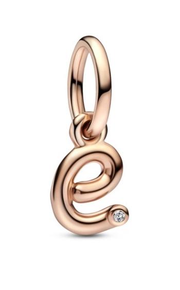 Pandora Pandantiv din bronz litera E cu zircon 782463C01