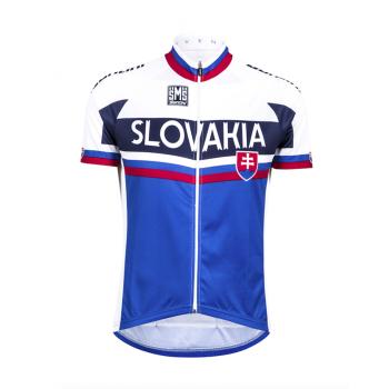 Santini TEAM SLOVAKIA 2016 tricou - white/blue/red 