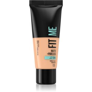 Maybelline Fit Me! Matte+Poreless machiaj mat pentru piele normală și grasă culoare 120 Classic Ivory 30 ml