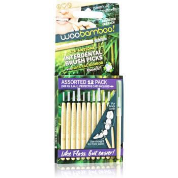 Woobamboo Eco Interdental Brush perie interdentara amestec 12 buc