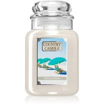 Country Candle Sand & Santal lumânare parfumată 737 g