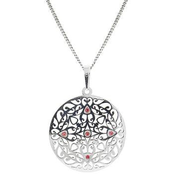 Praqia Jewellery Colier frumos din argint cu cristale KO5017_CU040_45 (lanț, pandantiv)