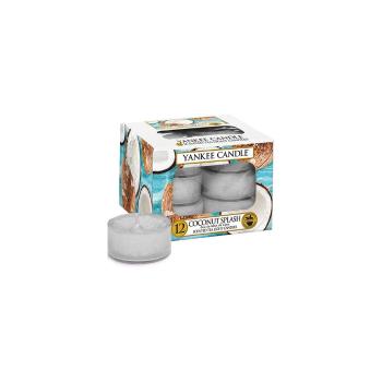 Set 12 lumânări parfumate Yankee Candle Coconut Splash, timp de ardere 4 h