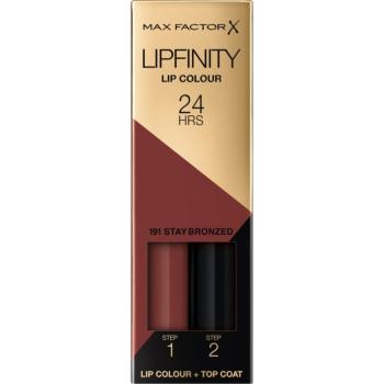 Max Factor Lipfinity Lip Colour ruj cu persistenta indelungata balsam culoare 191 Stay Bronzed