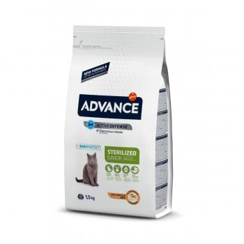 ADVANCE Junior Sterilized, Curcan, hrană uscată pisici sterilizate junior, 1.5kg