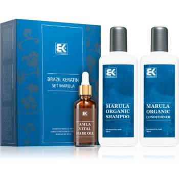 Brazil Keratin Marula Organic Set set (pentru parul deteriorat si fragil)