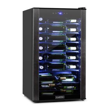 Klarstein Vinomatica, frigider pentru vin, 95 de litri, control tactil, 85 W, 4-18 ° C, negru