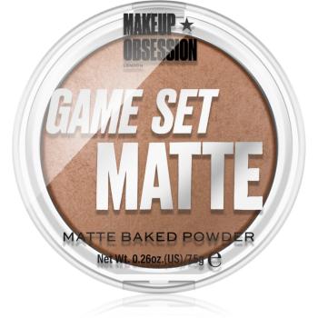 Makeup Obsession Game Set Matte pudră matifiantă coaptă culoare Sahara 7.5 g