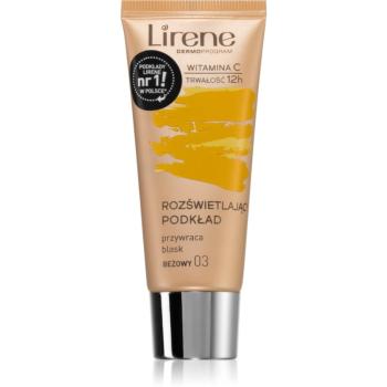 Lirene Vitamin C machiaj lichid lucios pentru un efect de lunga durata culoare 03 Beige 30 ml