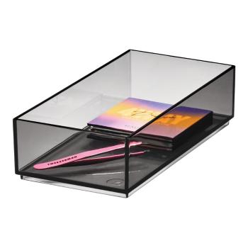 Organizator de baie negru mat pentru cosmetice din plastic reciclat – iDesign