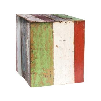 Măsuță auxiliară de grădină din lemn de tec 40x40 cm Calypso – LDK Garden