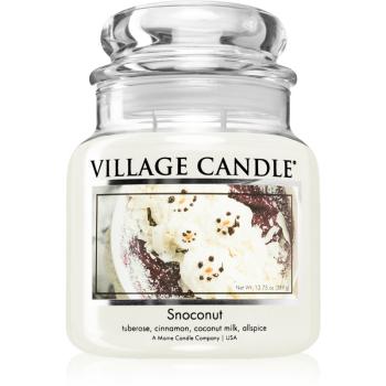 Village Candle Snoconut lumânare parfumată  (Glass Lid) 389 g
