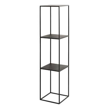 Bibliotecă metalică CustomForm Tensio, înălțime 140 cm, negru