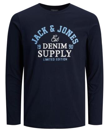 Jack&Jones Tricou pentru bărbațiJJELOGO Regular Fit 12210821 Dark Navy S