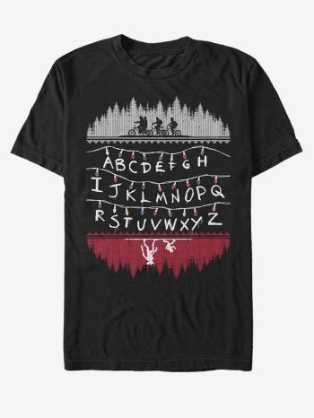 ZOOT.Fan Netflix Abeceda Stranger Things Tricou Negru