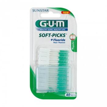 GUM Periuțe interdentare din cauciuc SoftPicks Regular 40 buc