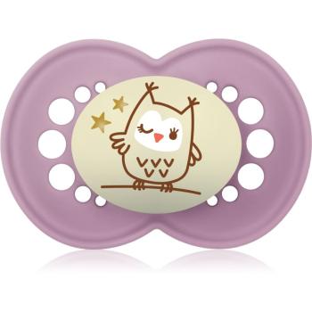 MAM Night 6+ months suzetă pentru noapte Purple Owl 1 buc