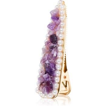 Crystallove Amethyst Hair Clip agrafă de păr 1 buc