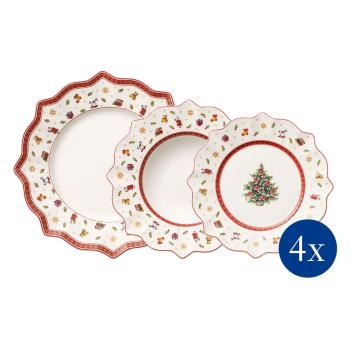 Set 12 farfurii din porțelan cu model de Crăciun Toy's Delight Villeroy&Boch