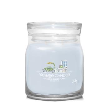 Yankee Candle Lumânare aromatică Signature sticlă medie A Calm & Quiet Place 368 g