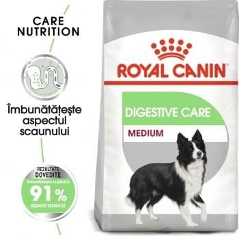 Royal Canin Medium Digestive Care, pachet economic hrană uscată câini, confort digestiv, 10kg x 2