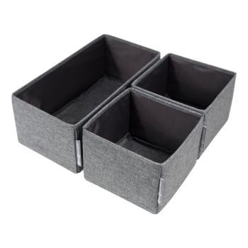 Set 3 organizatoare Bigso Box of Sweden Drawer, gri