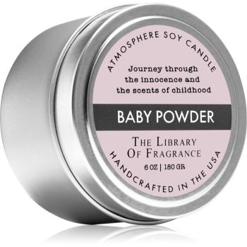 The Library of Fragrance Baby Powder lumânare parfumată 180 g