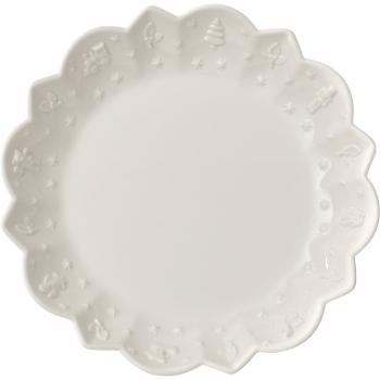 Bol din porțelan cu model de Crăciun Toy's Delight Villeroy&Boch, ø 24,5 cm, alb