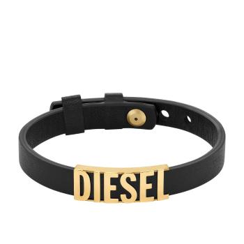 Diesel Brățară din piele neagră DX1440710