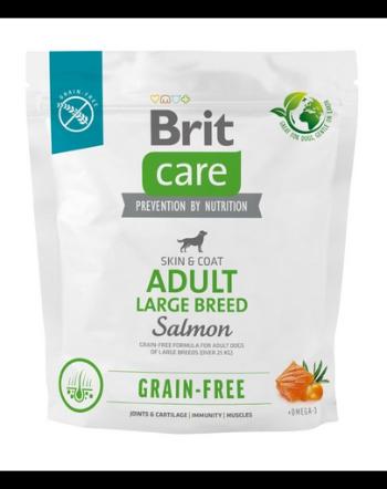 BRIT Care Grain-free Adult Large Breed Salmon hrana cu somon pentru caini adulti talie mare 1 kg fara cereale