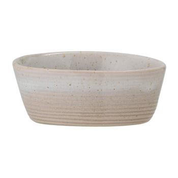 Bol din gresie ceramică Bloomingville Taupe, crem