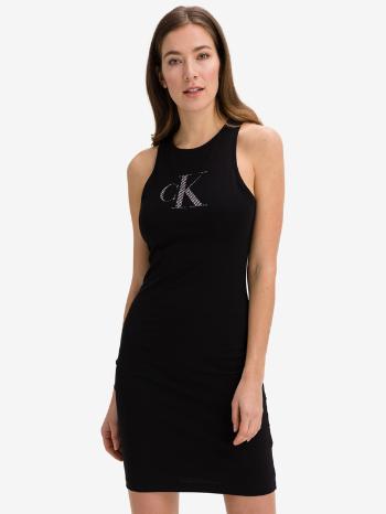 Calvin Klein Jeans Logo Bodycon Rochie Negru