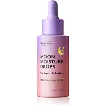 delhicious MOON MOISTURE DROPS Ulei ser hranitor pentru regenerarea și reînnoirea pielii 40 ml