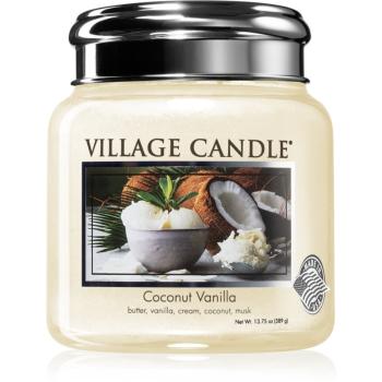 Village Candle Coconut Vanilla lumânare parfumată 390 g