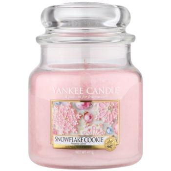 Yankee Candle Snowflake Cookie lumânare parfumată Clasic mare 411 g