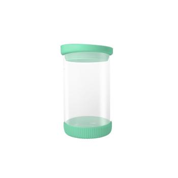 Recipient din sticlă JOCCA Container, 810 ml, capac verde
