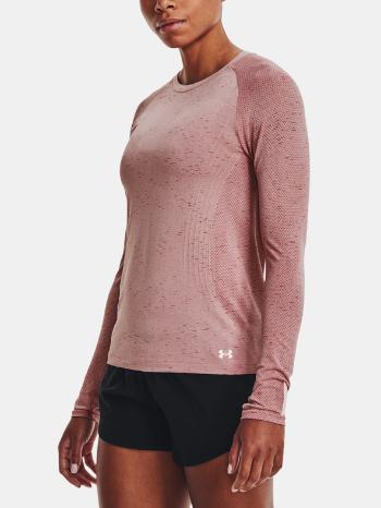 Under Armour UA Seamless Run LS Tricou Roz