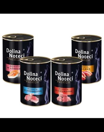 DOLINA NOTECI Premium pachet conserve pisici 24x400g mix arome