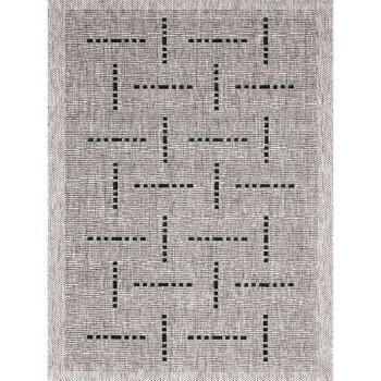 Covor Floorlux argintiu/negru 20008, 80 x 150 cm, 80 x 150 cm