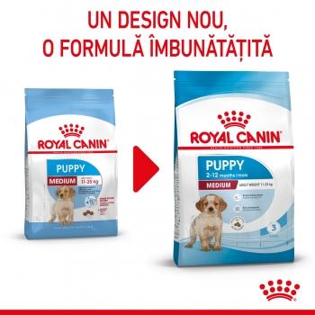 ROYAL CANIN Medium Puppy, hrană uscată câini junior, 15kg