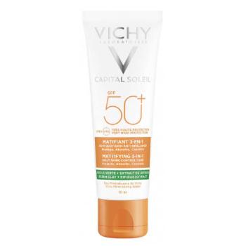 Vichy Cremă matifiantă de protecție 3in1Capital Soleil SPF 50+ 50 ml