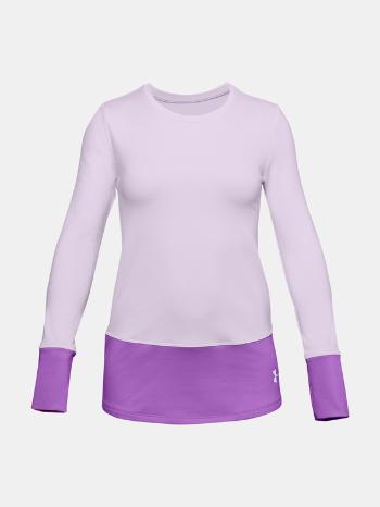 Under Armour ColdGear LS Crew Tricou pentru copii Roz