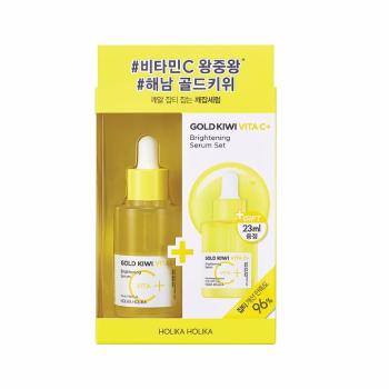 Holika Holika Set cadou hidratant și iluminator pentru ingrijirea pielii Gold Kiwi Vita C+ Brightening Serum Set special Edition