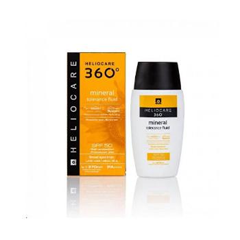 Heliocare Emulsie pentru bronzate cu filtre minerale pentru pielea intoleranta( Mineral Tolerance Fluid) 50 ml pentru SPF 50 360°